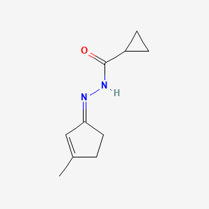 molecular formula C10H14N2O B15538972 N'-(3-methylcyclopent-2-en-1-ylidene)cyclopropanecarbohydrazide 