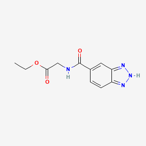 molecular formula C11H12N4O3 B15538990 Ethyl (1h-benzo[d][1,2,3]triazole-5-carbonyl)glycinate 