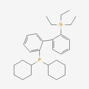 molecular formula C30H45PSi B15539056 Dicyclohexyl(2'-(triethylsilyl)-[1,1'-biphenyl]-2-yl)phosphane 