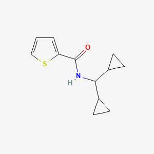 molecular formula C12H15NOS B15539129 N-(dicyclopropylmethyl)thiophene-2-carboxamide 