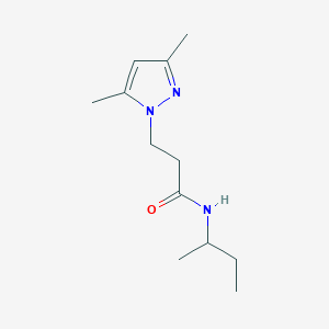 molecular formula C12H21N3O B15539139 n-(Sec-butyl)-3-(3,5-dimethyl-1h-pyrazol-1-yl)propanamide 