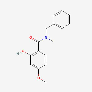 molecular formula C16H17NO3 B15539221 N-benzyl-2-hydroxy-4-methoxy-N-methylbenzamide 