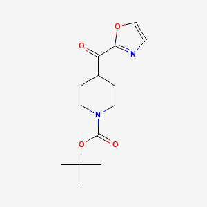 molecular formula C14H20N2O4 B15539270 tert-Butyl 4-(oxazole-2-carbonyl)piperidine-1-carboxylate 