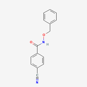 molecular formula C15H12N2O2 B15539435 N-(benzyloxy)-4-cyanobenzamide 