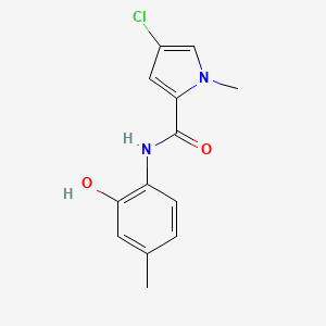 molecular formula C13H13ClN2O2 B15539504 4-chloro-N-(2-hydroxy-4-methylphenyl)-1-methyl-1H-pyrrole-2-carboxamide 