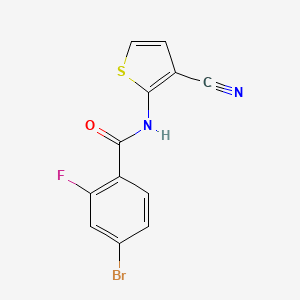 molecular formula C12H6BrFN2OS B15539550 4-bromo-N-(3-cyanothiophen-2-yl)-2-fluorobenzamide 