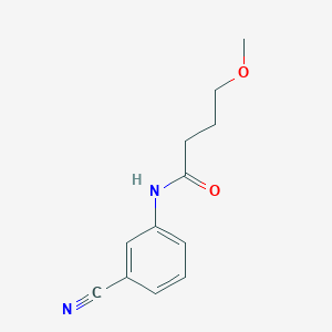 molecular formula C12H14N2O2 B15539590 N-(3-cyanophenyl)-4-methoxybutanamide 
