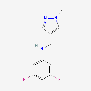 molecular formula C11H11F2N3 B15539634 3,5-Difluoro-N-((1-methyl-1h-pyrazol-4-yl)methyl)aniline 