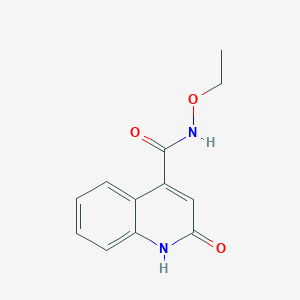 molecular formula C12H12N2O3 B15539671 N-ethoxy-2-hydroxyquinoline-4-carboxamide 