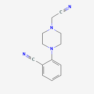 molecular formula C13H14N4 B15539695 2-(4-(Cyanomethyl)piperazin-1-yl)benzonitrile 