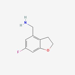 molecular formula C9H10FNO B15539719 (6-Fluoro-2,3-dihydrobenzofuran-4-yl)methanamine 