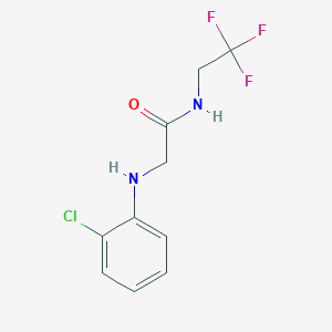 molecular formula C10H10ClF3N2O B15539757 2-((2-Chlorophenyl)amino)-N-(2,2,2-trifluoroethyl)acetamide 