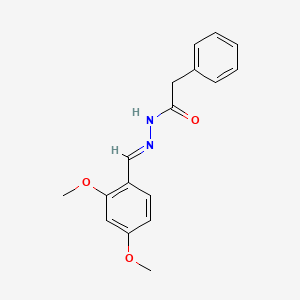 molecular formula C17H18N2O3 B15539790 N'-[(E)-(2,4-dimethoxyphenyl)methylidene]-2-phenylacetohydrazide 