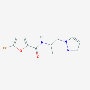 molecular formula C11H12BrN3O2 B15539806 n-(1-(1h-Pyrazol-1-yl)propan-2-yl)-5-bromofuran-2-carboxamide 