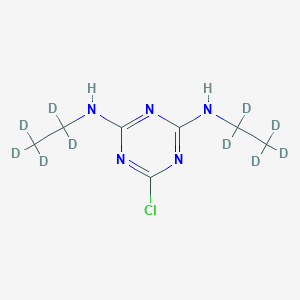 molecular formula C7H12ClN5 B155400 Simazine-d10 CAS No. 220621-39-6