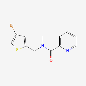 molecular formula C12H11BrN2OS B15540009 n-((4-Bromothiophen-2-yl)methyl)-N-methylpicolinamide 