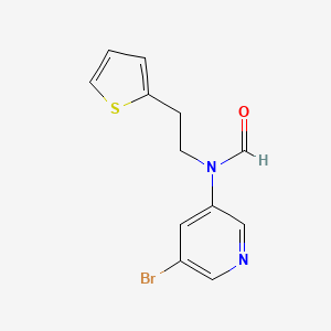 molecular formula C12H11BrN2OS B15540027 n-(5-Bromopyridin-3-yl)-n-(2-(thiophen-2-yl)ethyl)formamide 