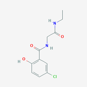 molecular formula C11H13ClN2O3 B15540034 5-Chloro-N-(2-(ethylamino)-2-oxoethyl)-2-hydroxybenzamide 