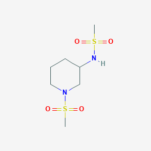 molecular formula C7H16N2O4S2 B15540068 n-(1-(Methylsulfonyl)piperidin-3-yl)methanesulfonamide 