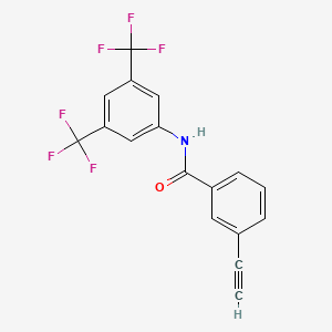 molecular formula C17H9F6NO B15540087 N-(3,5-Bis(trifluoromethyl)phenyl)-3-ethynylbenzamide 