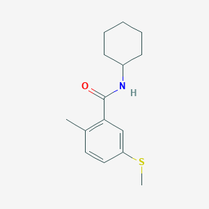 molecular formula C15H21NOS B15540120 n-Cyclohexyl-2-methyl-5-(methylthio)benzamide 