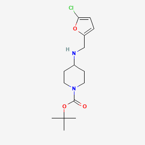 molecular formula C15H23ClN2O3 B15540162 Tert-butyl 4-(((5-chlorofuran-2-yl)methyl)amino)piperidine-1-carboxylate 