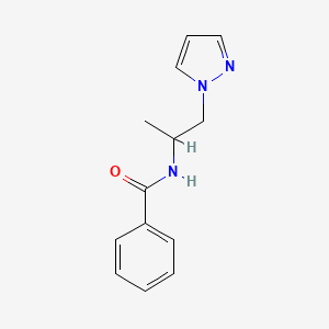 molecular formula C13H15N3O B15540190 n-(1-(1h-Pyrazol-1-yl)propan-2-yl)benzamide 