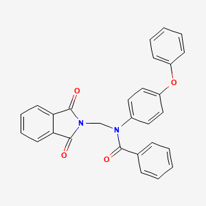 molecular formula C28H20N2O4 B15540303 N-[(1,3-dioxo-1,3-dihydro-2H-isoindol-2-yl)methyl]-N-(4-phenoxyphenyl)benzamide 