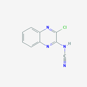 molecular formula C9H5ClN4 B15540343 n-(3-Chloroquinoxalin-2-yl)cyanamide 