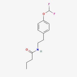 molecular formula C13H17F2NO2 B15540351 n-(4-(Difluoromethoxy)phenethyl)butyramide 