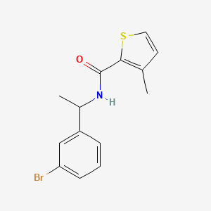 molecular formula C14H14BrNOS B15540396 n-(1-(3-Bromophenyl)ethyl)-3-methylthiophene-2-carboxamide 