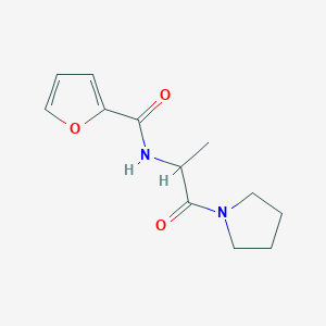 molecular formula C12H16N2O3 B15540522 n-(1-Oxo-1-(pyrrolidin-1-yl)propan-2-yl)furan-2-carboxamide 