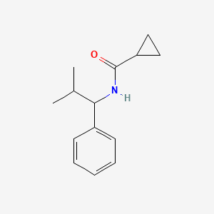molecular formula C14H19NO B15540557 N-(2-methyl-1-phenylpropyl)cyclopropanecarboxamide 