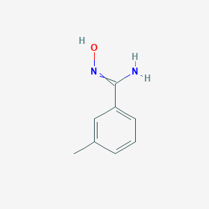 molecular formula C8H10N2O B155408 N'-羟基-3-甲基苯甲酰亚胺酰胺 CAS No. 40067-82-1