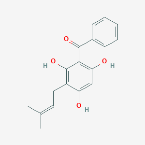 molecular formula C18H18O4 B155418 3-Prenyl-2,4,6-trihydroxybenzophenone CAS No. 93796-20-4