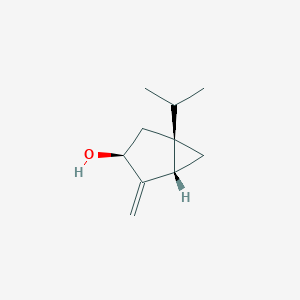 molecular formula C10H16O B155420 (1R,3R,5R)-1-Isopropyl-4-methylenebicyclo[3.1.0]hexan-3-ol CAS No. 139757-63-4