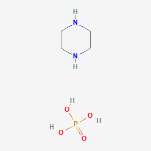molecular formula C4H10N2.H3O4P.H2O<br>C4H15N2O5P B155433 Piperazine phosphate CAS No. 1951-97-9