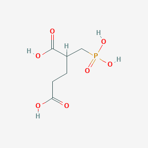 molecular formula C₆H₁₁O₇P B155434 2-(膦酰甲基)戊二酸 CAS No. 173039-10-6