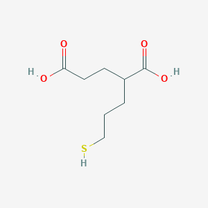 molecular formula C8H14O4S B155439 2-(3-Mercaptopropyl)pentanedioic acid CAS No. 254737-29-6