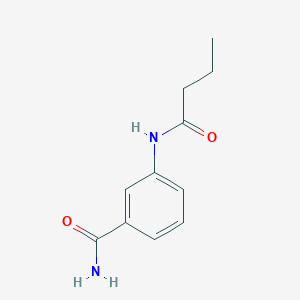 molecular formula C11H14N2O2 B155447 3-(N-Butyrylamino)benzamide CAS No. 137084-98-1