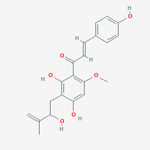 molecular formula C21H22O6 B015545 Xanthohumol D CAS No. 274675-25-1