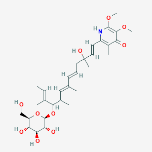 molecular formula C31H47NO10 B155461 Glucopiericidinol A1 CAS No. 125535-05-9