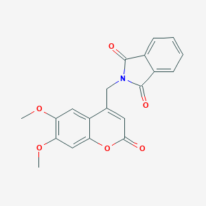 molecular formula C20H15NO6 B015547 4-Phthalimidylmethyl-6,7-dimethoxycoumarin CAS No. 887407-36-5