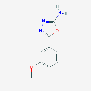 molecular formula C9H9N3O2 B155470 5-(3-Methoxyphenyl)-1,3,4-oxadiazol-2-amine CAS No. 1673-44-5