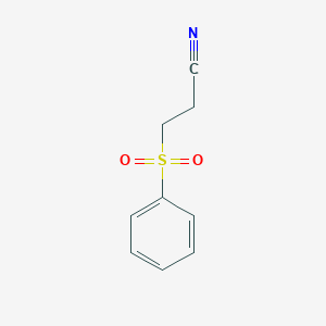 molecular formula C9H9NO2S B155493 3-(Phenylsulphonyl)propiononitrile CAS No. 10154-75-3