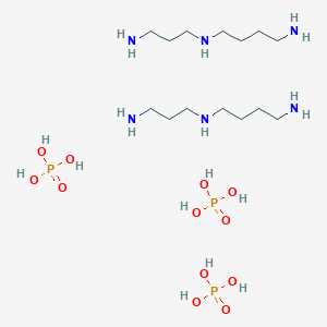 molecular formula C14H47N6O12P3 B155504 N'-(3-aminopropyl)butane-1,4-diamine;phosphoric acid CAS No. 1945-32-0