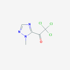 molecular formula C5H4Cl3N3O B155509 2,2,2-三氯-1-(1-甲基-1H-1,2,4-三唑-5-基)乙酮 CAS No. 131758-17-3