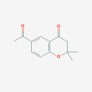 molecular formula C13H14O3 B155515 6-Acetyl-2,2-dimethylchroman-4-one CAS No. 68799-41-7