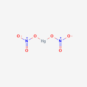 molecular formula HgN2O6<br>Hg(NO3)2<br>HgN2O6 B155521 Mercuric nitrate CAS No. 10045-94-0