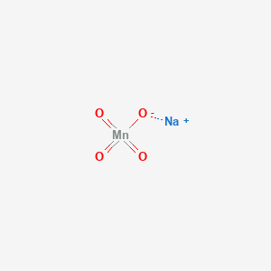 molecular formula NaMnO4<br>MnNaO4 B155533 Sodium permanganate CAS No. 10101-50-5